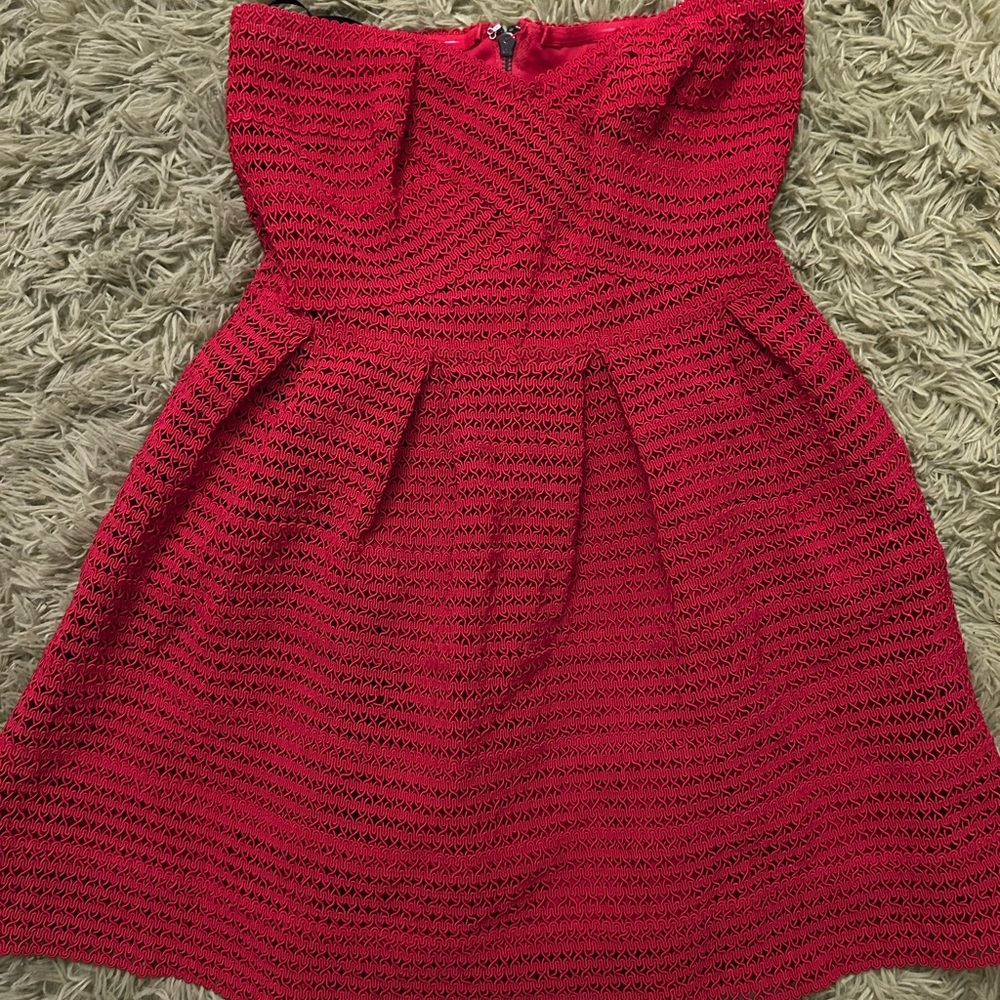 Forever 21 Strapless Red Dress